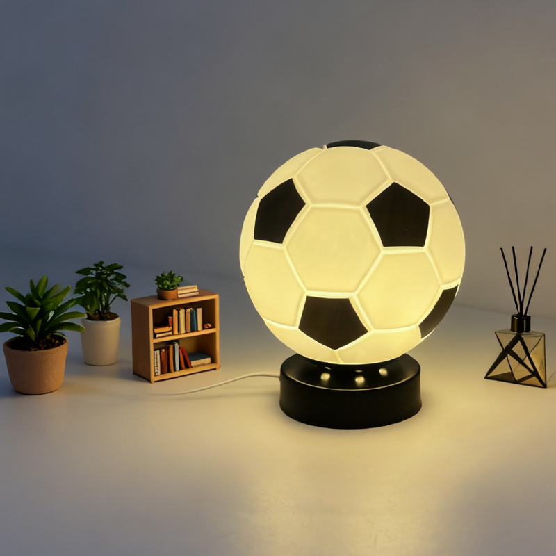 Desk Lamp Led - Luminária de Mesa LED de Futebol