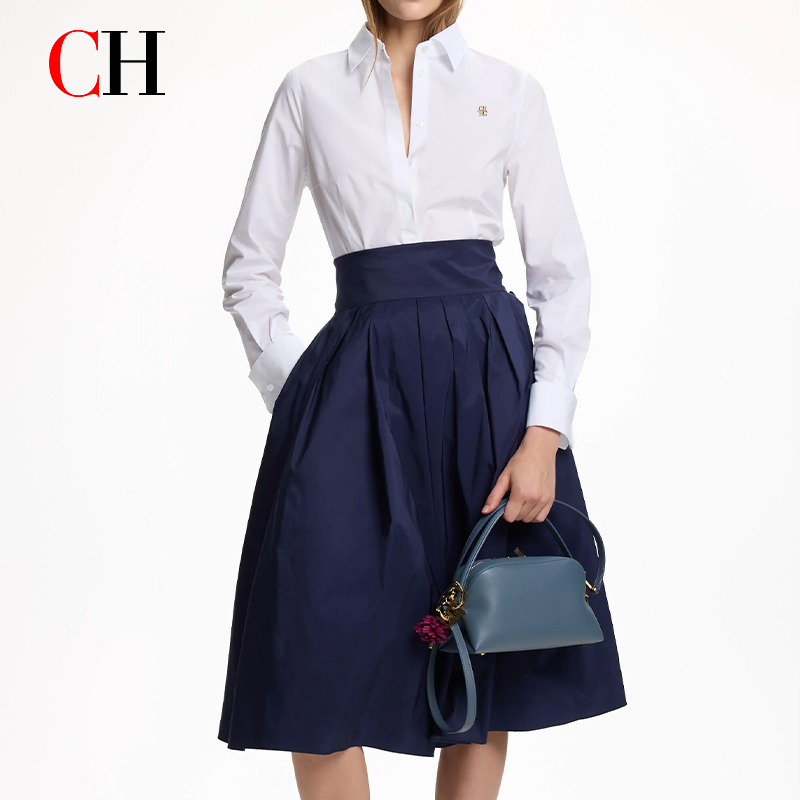 Home Office Logo - Camisa Elegante Branca com Lapela para