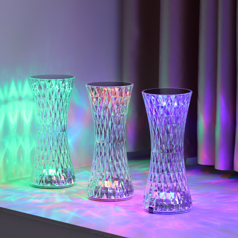 Desk Lamp Led - Luminárias de Mesa de Cristal para