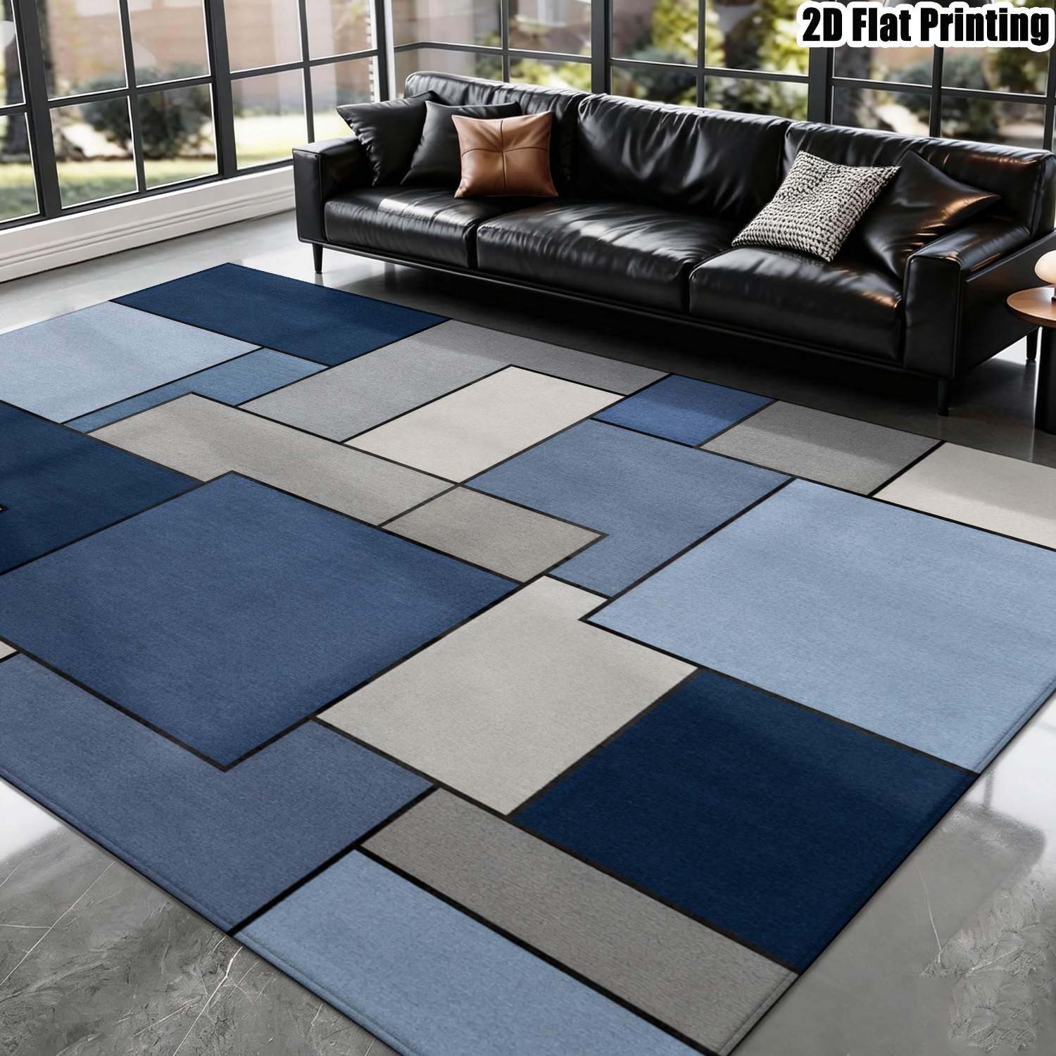 Home Office Rug - Tapete de Área Luxuoso com Padrão