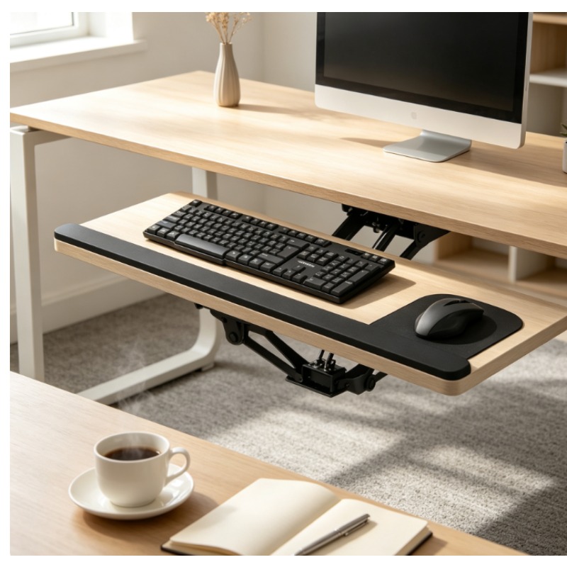 Home Office Keyboard - Bandeja de Teclado Deslizante para Debaixo