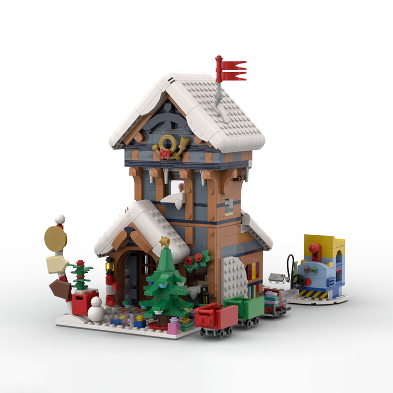 Home Office Architecture - 1439 peças MOC Modular Modelo de