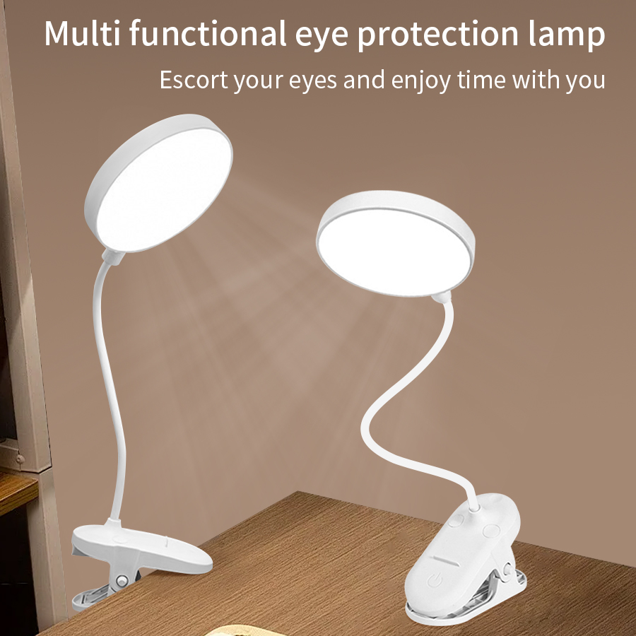 Desk Lamp Led - Luminária de Mesa LED com Clip