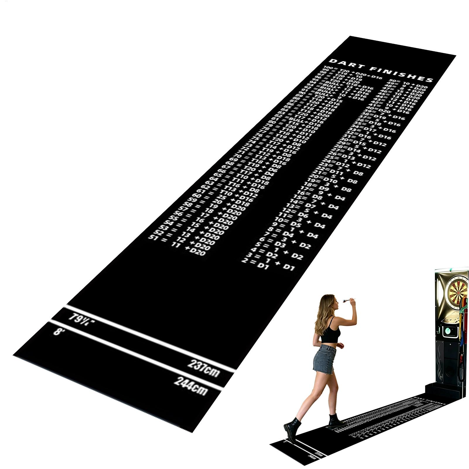 Home Office Rug - Tapete Antiderrapante para Dardos com Linhas