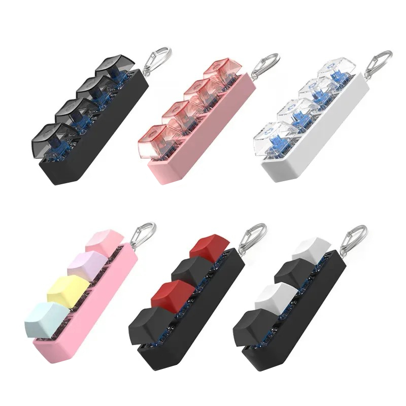 4 teclas botão de dedo brinque - Home Office Keyboard avaliação e preço