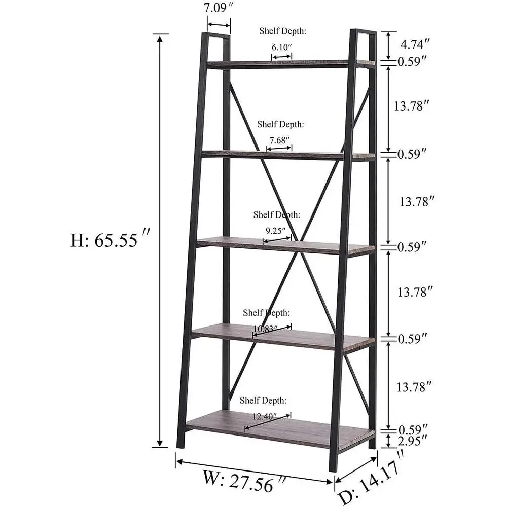 Estante de Livros em Escada de - Home Office Industrial Style avaliação e preço