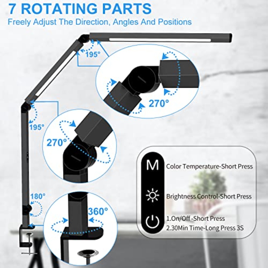 Luminária de Mesa LED com Gram - Desk Lamp Led avaliação e preço