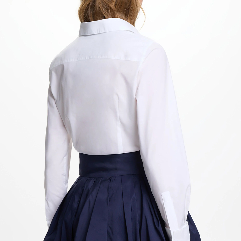 Camisa Elegante Branca com Lap - Home Office Logo avaliação e preço