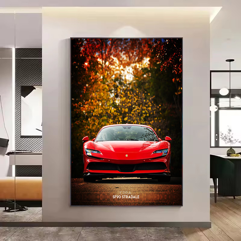 Pôster de Paisagem de Carro Es - Home Office Industrial Style avaliação e preço