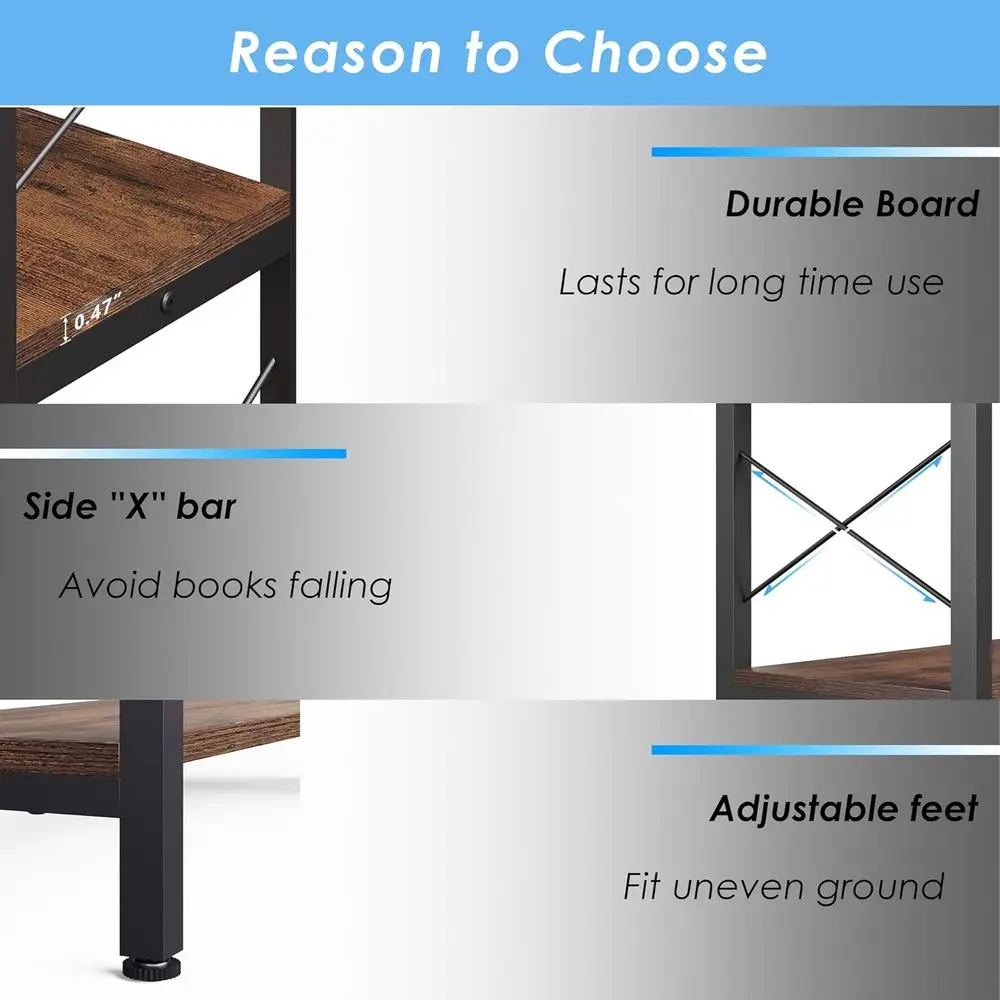 Estante Grande em L de 6 Nívei - Home Office Industrial Style avaliação e preço