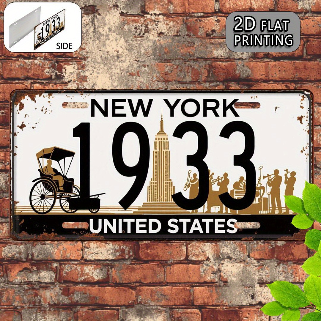Placa de Metal Vintage Nova Yo - Home Office York avaliação e preço