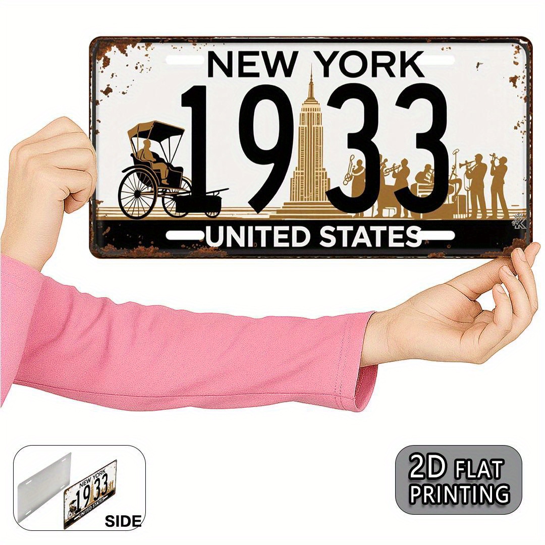 Placa de Metal Vintage Nova Yo - Home Office York avaliação e preço