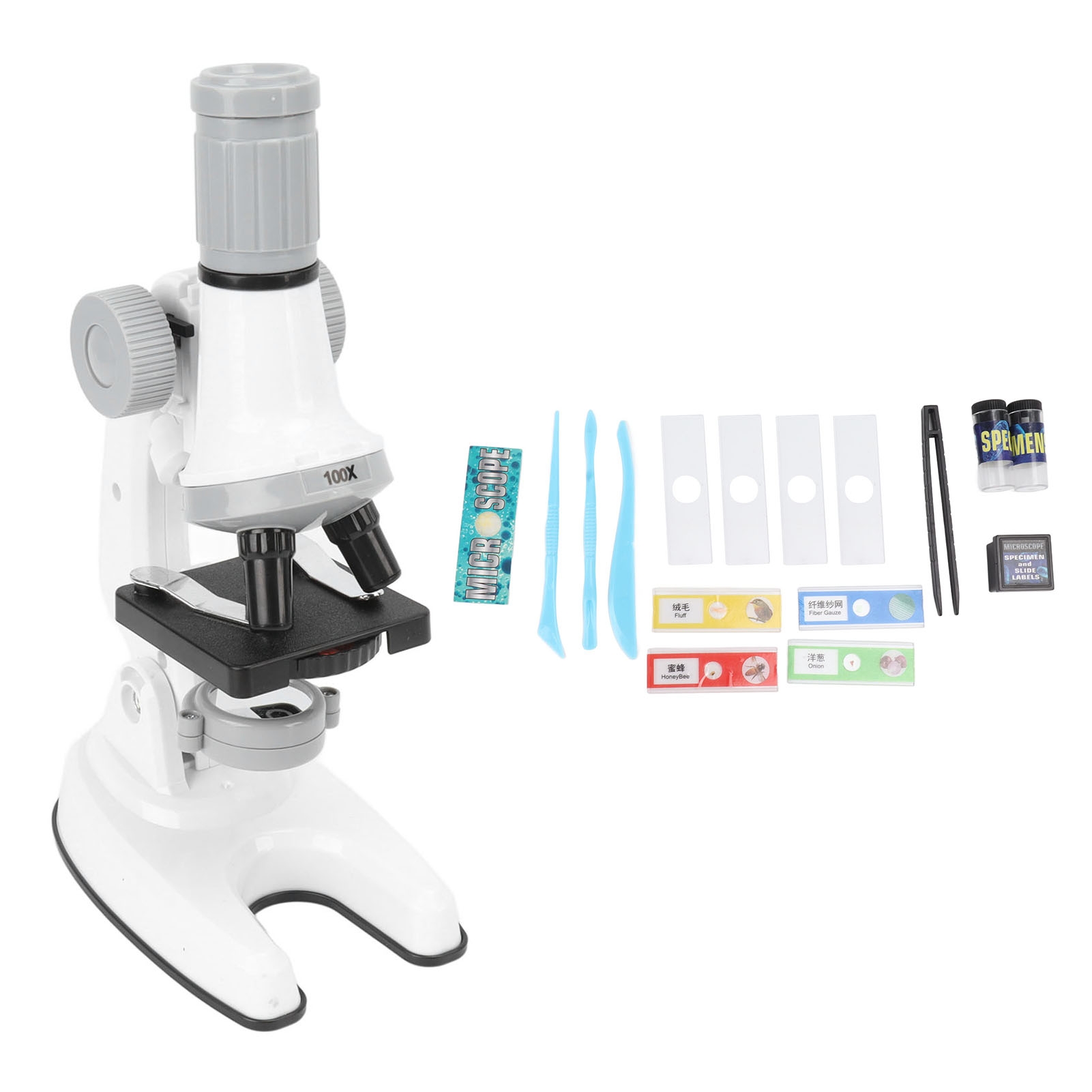 Microscópio para Crianças 100X - Zoom Lighting Kit avaliação e preço