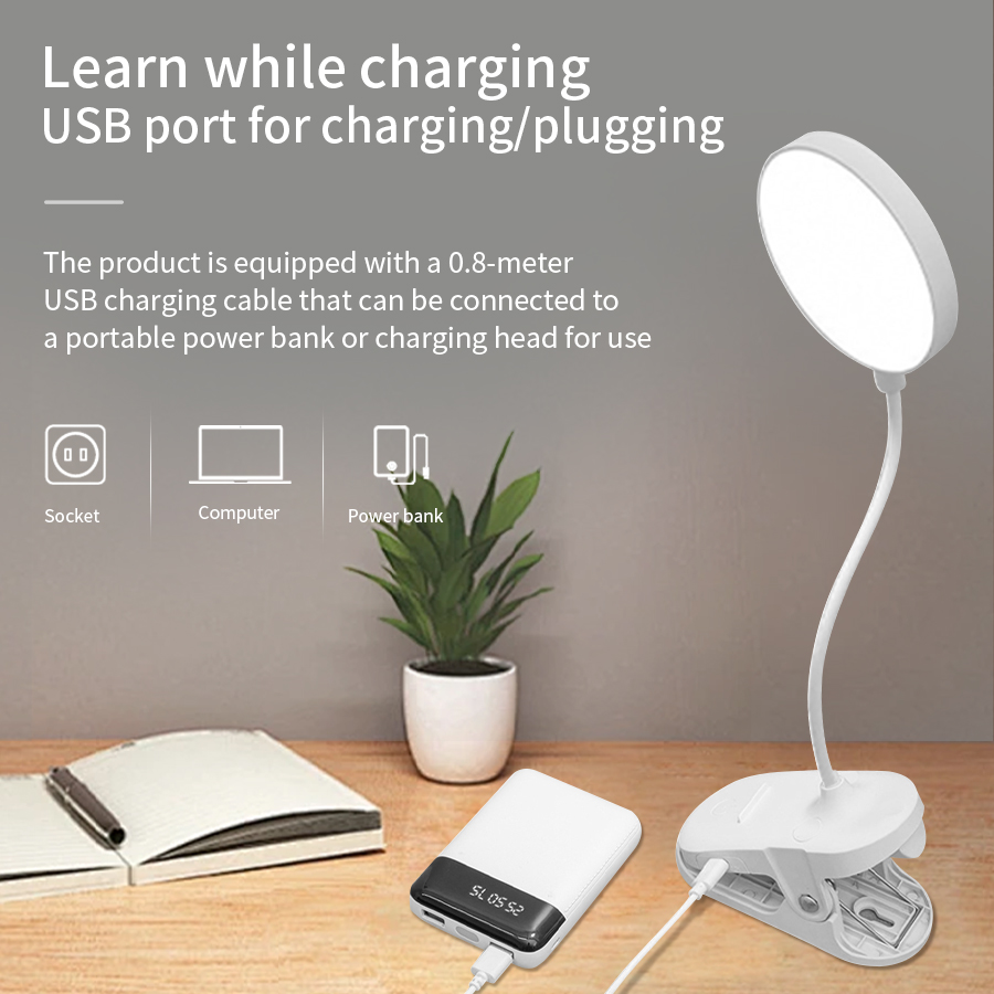 Luminária de Mesa LED com Clip - Desk Lamp Led avaliação e preço