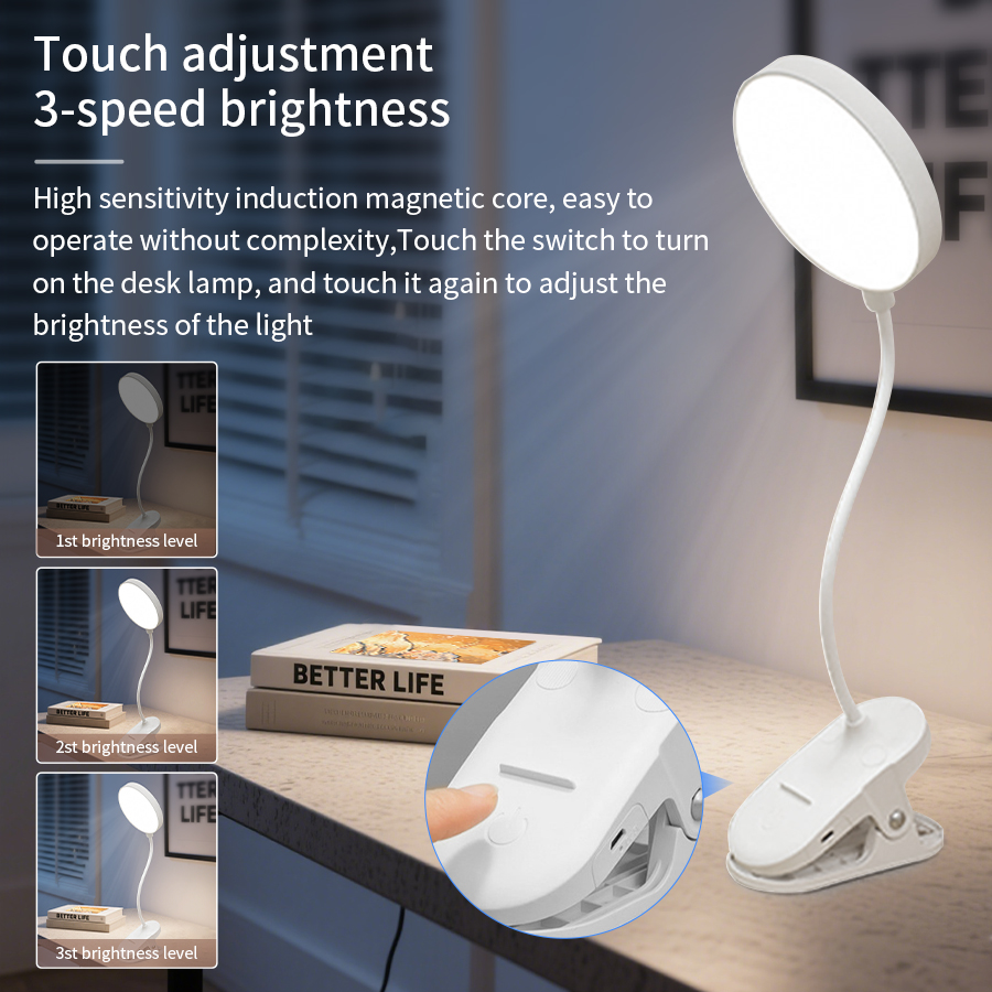 Luminária de Mesa LED com Clip - Desk Lamp Led avaliação e preço