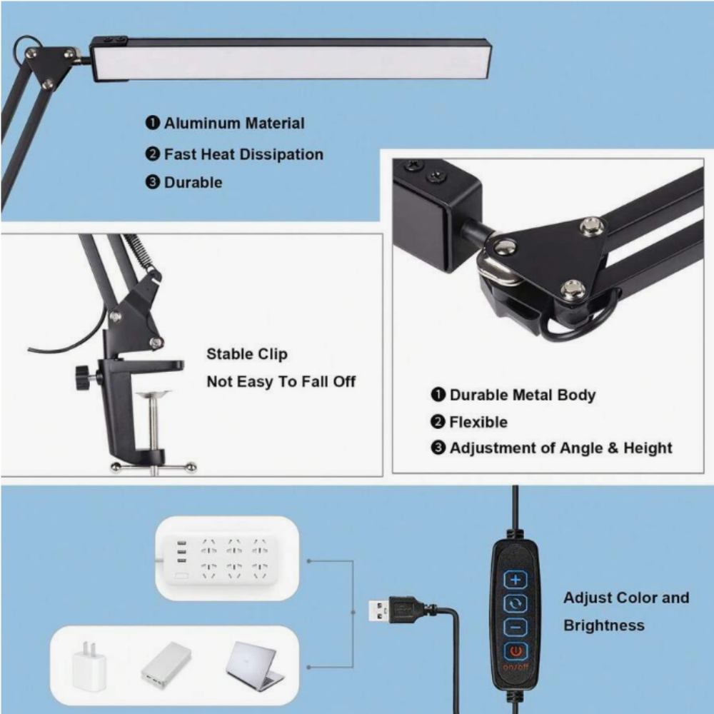 Luminária de Mesa LED para Cas - Desk Lamp Led avaliação e preço