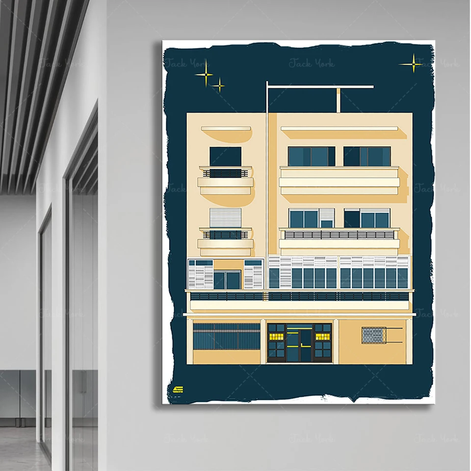 Bauhaus tel aviv impressão mod - Home Office York avaliação e preço