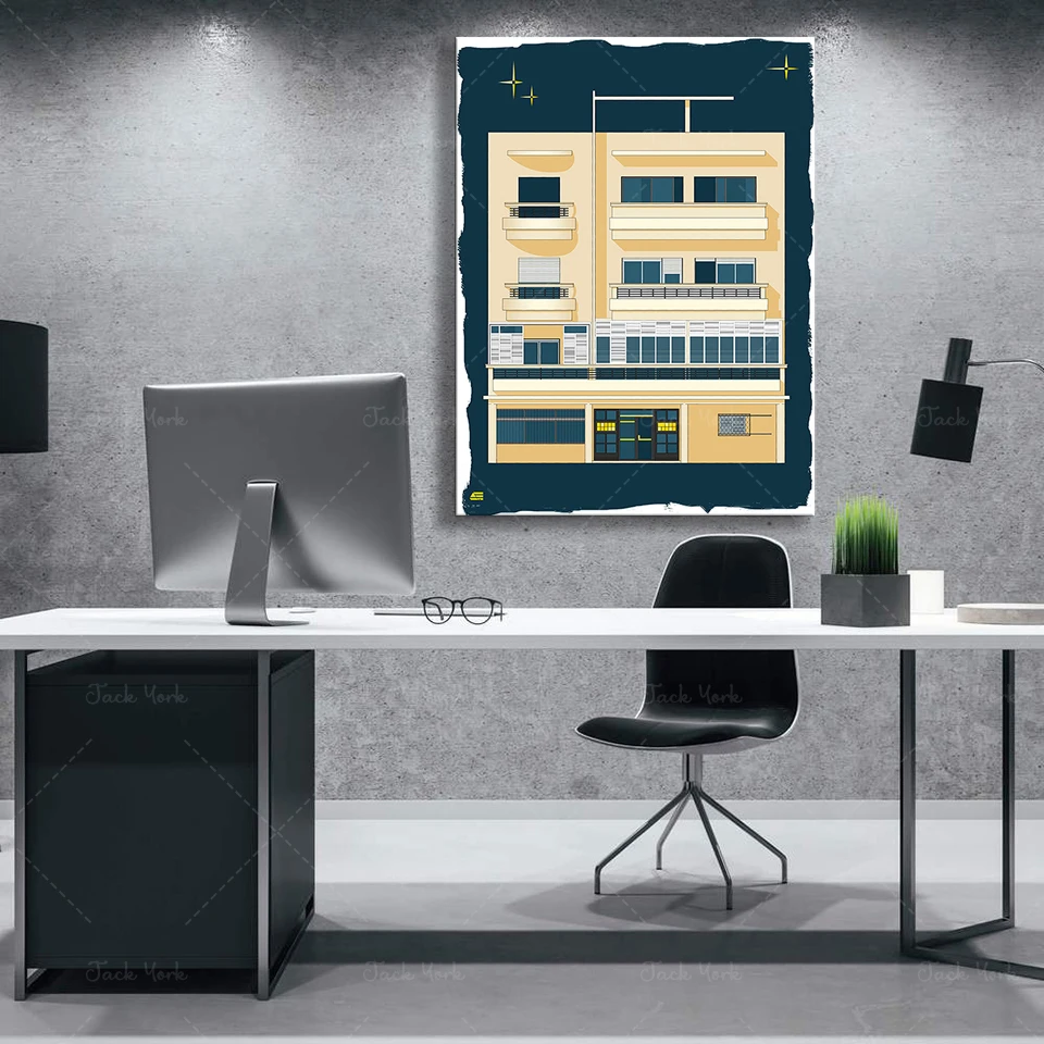 Bauhaus tel aviv impressão mod - Home Office York avaliação e preço
