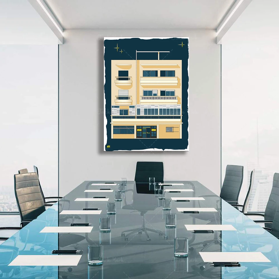 Bauhaus tel aviv impressão mod - Home Office York avaliação e preço